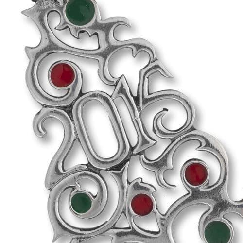 Limited edition 2015 English pewter Christmas ornament tree decoration by My Store