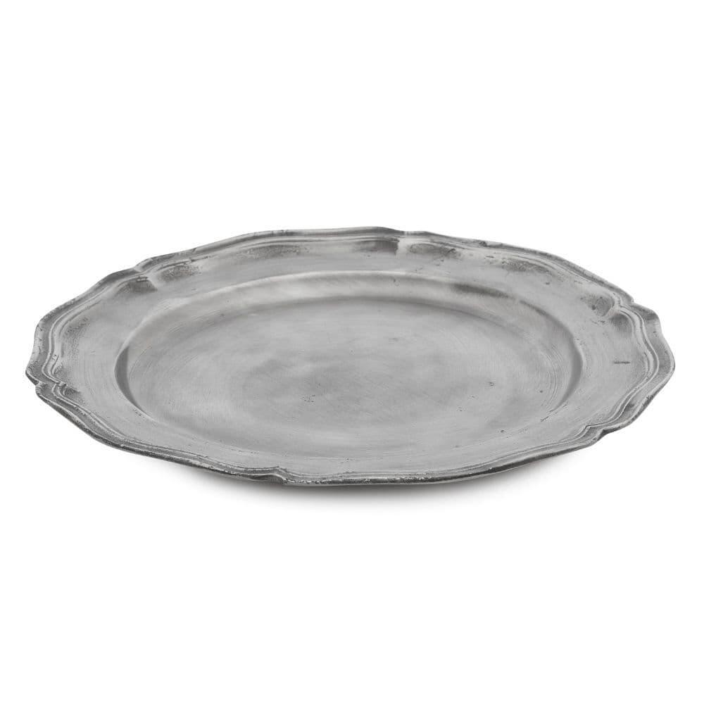 Bavarian 11-inch single wave edge plate in elegant porcelain, ideal for collectors and entertaining.