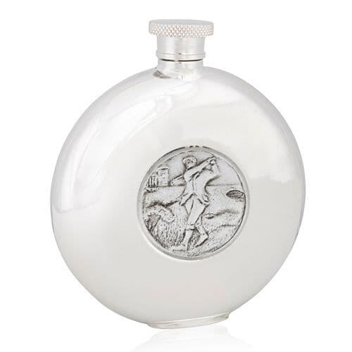 Golfer Round Flask