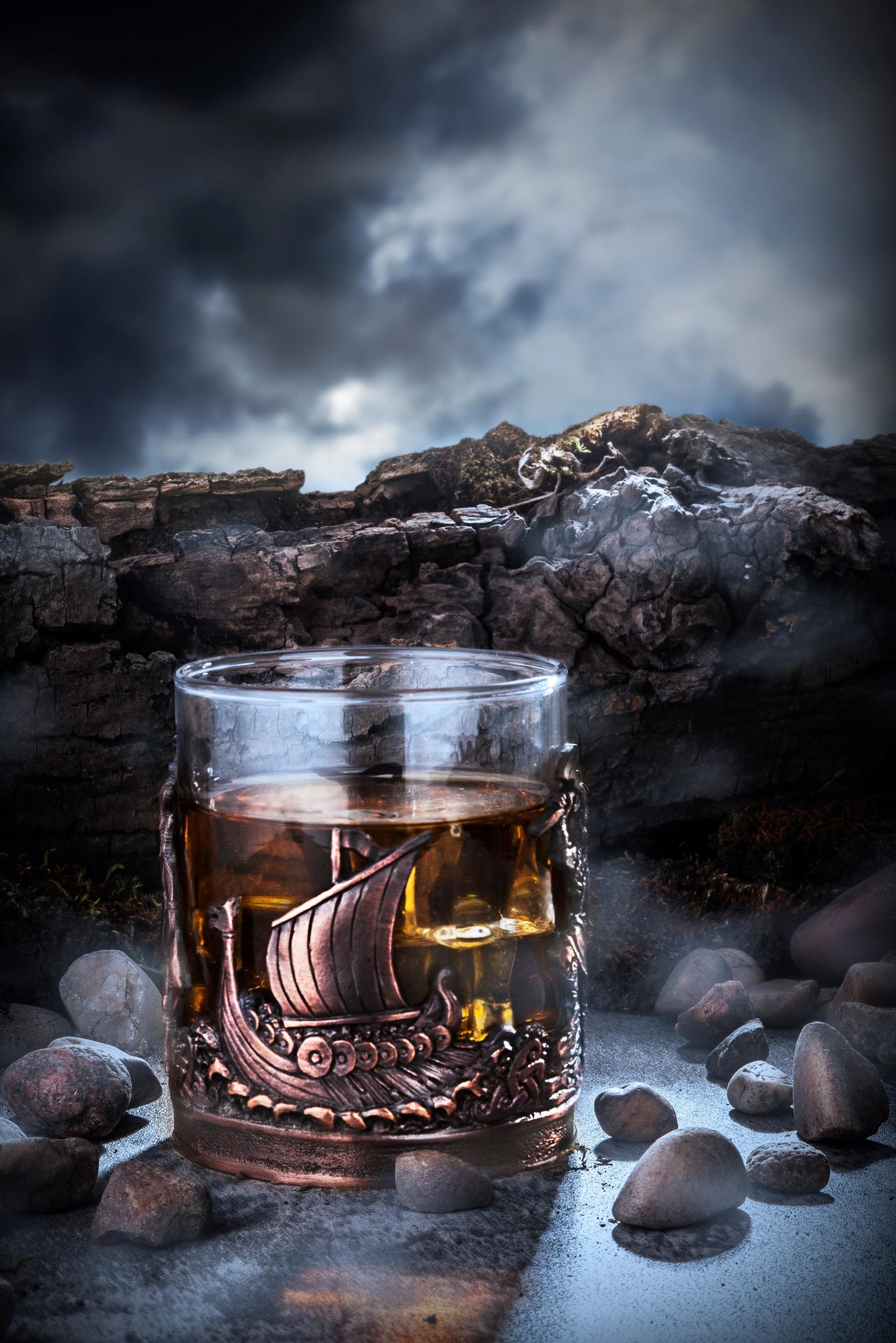 Bronze finished Viking Whisky Tumbler