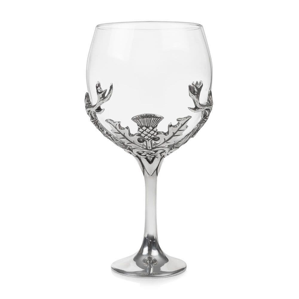 Verre à Gin avec Décor en Étain