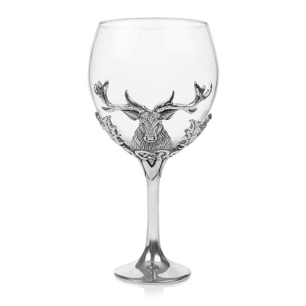 Verre à Gin avec Décor en Étain