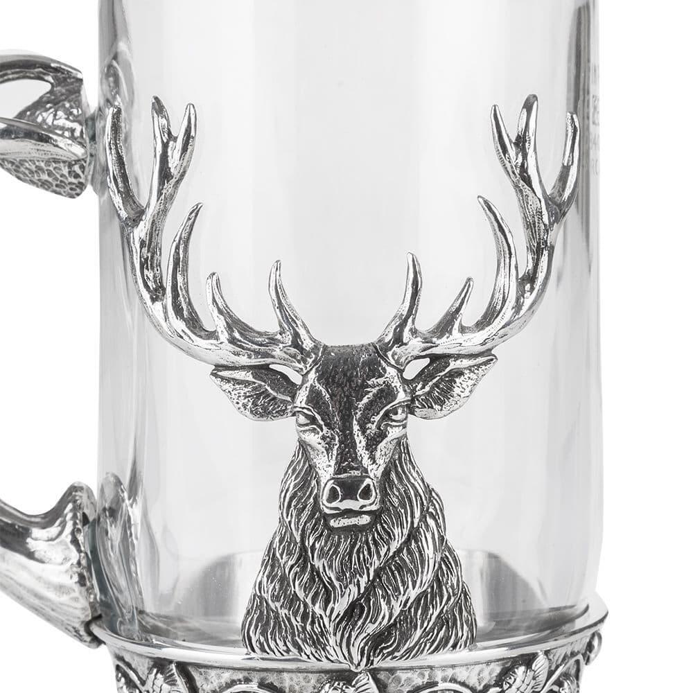 Stag Glass Tankard