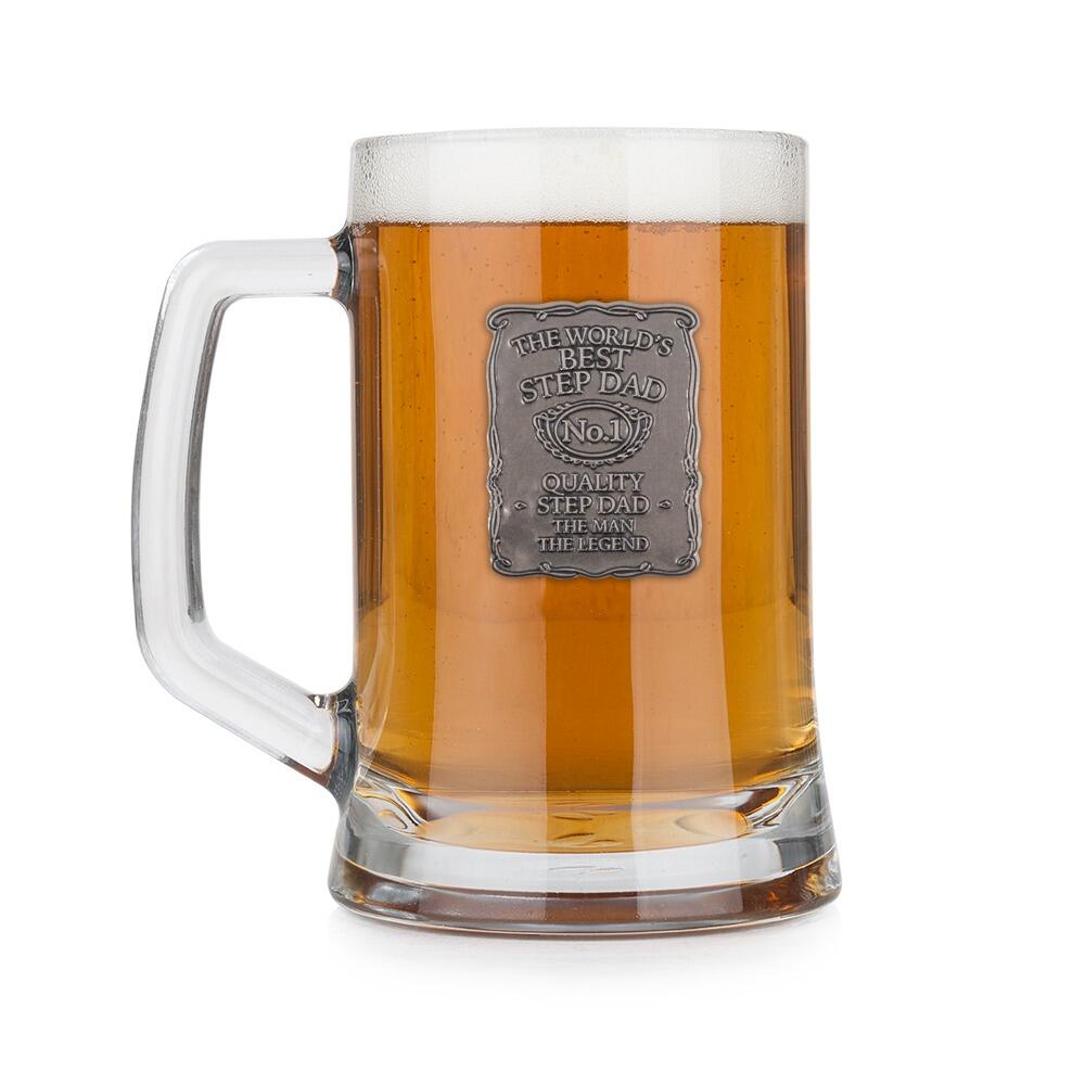 Personalised Pint Tankard with Pewter Label - 11 Designs Available