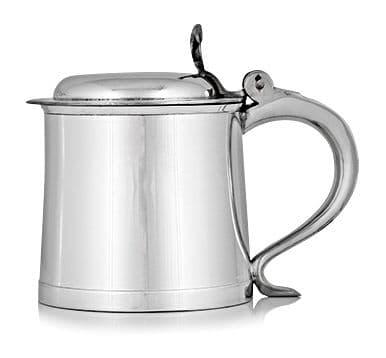 Antique-style 1 pint pewter tankard with lid by My Store, perfect for beer and historical drinkware enthusiasts.