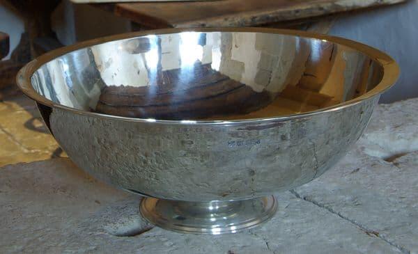 14-inch footed pewter serving bowl with elegant British craftsmanship by My Store