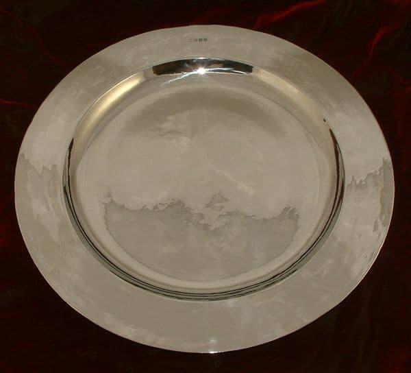 19-inch handcrafted pewter charger plate in antique bronze by My Store