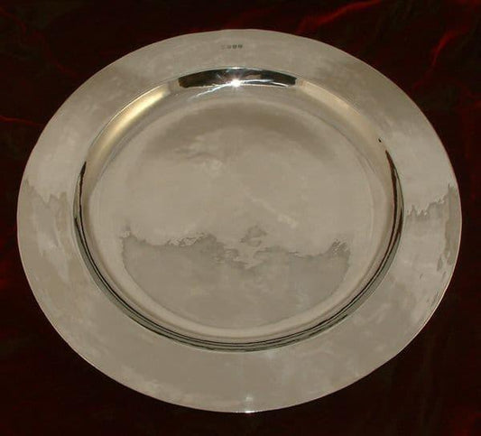 19-inch handcrafted pewter charger plate in antique bronze by My Store