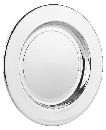 9-inch plain rim plate in bright polished finish by My Store, suitable for decorative use and corporate gifts.