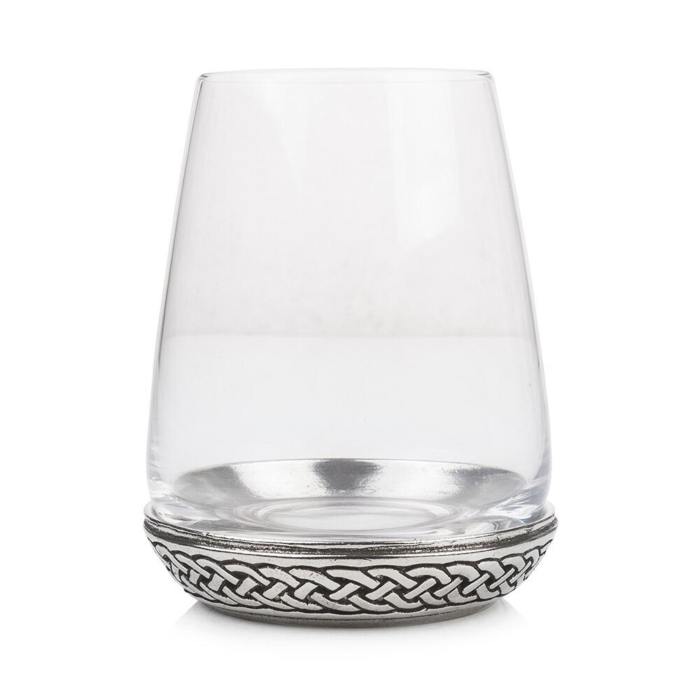Engraved Celtic design tumbler in stainless steel by My Store, perfect for drinks and barware.
