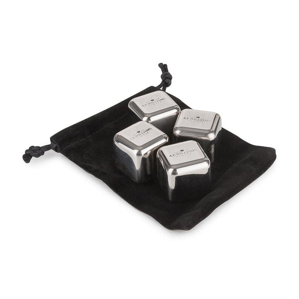Stainless Steel Ice Cube Stones in Use