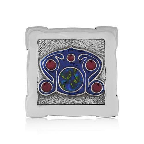 Decorative pewter box with Celtic design by My Store, featuring intricate Arts and Crafts style details.