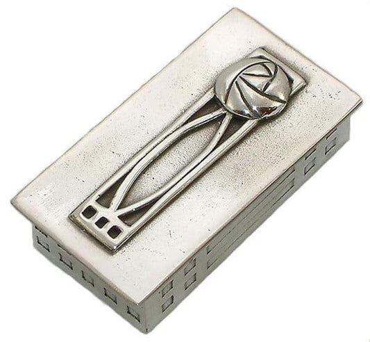 Art Nouveau pewter box with Celtic design by My Store, featuring intricate detailing and a classic finish.
