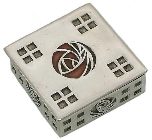 Decorative pewter box with Celtic design by My Store, featuring intricate Arts and Crafts detailing.