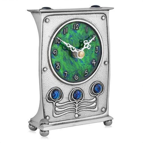 Artisan-made Archibald Knox Clock 48 featuring Celtic design in a bronze finish