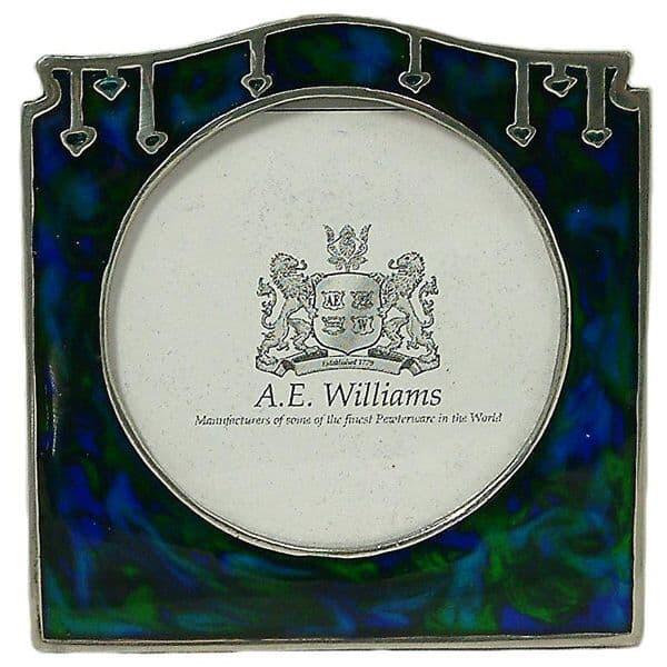 Art Nouveau Archibald Knox photo frame in intricate Celtic design, showcasing elegant curves and a vintage finish.