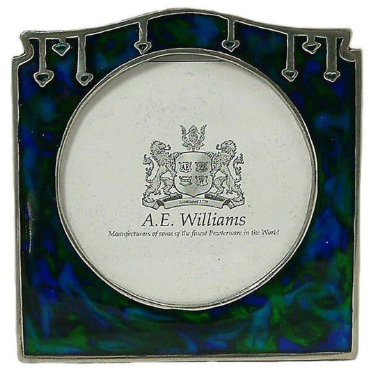 Art Nouveau Archibald Knox photo frame in intricate Celtic design, showcasing elegant curves and a vintage finish.
