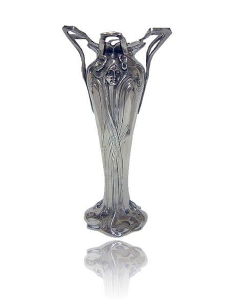 Art Nouveau vase in elegant floral design, crafted from ceramic, by My Store, perfect for decorative display.