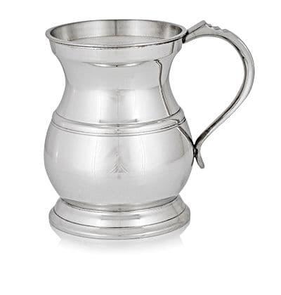Artisan pewter baluster tankard from My Store, available in 1 Pint and 1/2 Pint sizes.