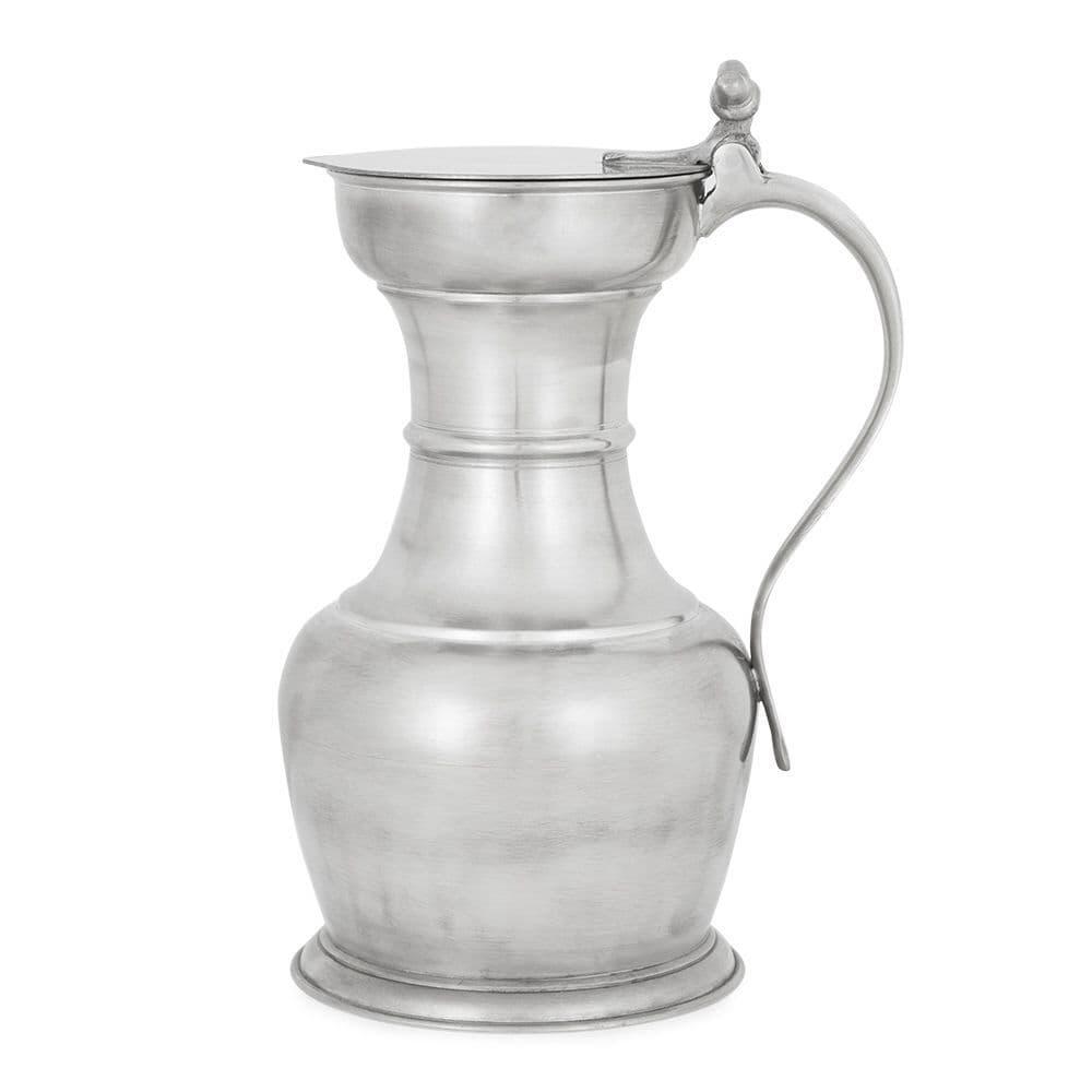 Blue and white ceramic Bavarian beer jug with traditional patterns, 2.5L capacity by My Store