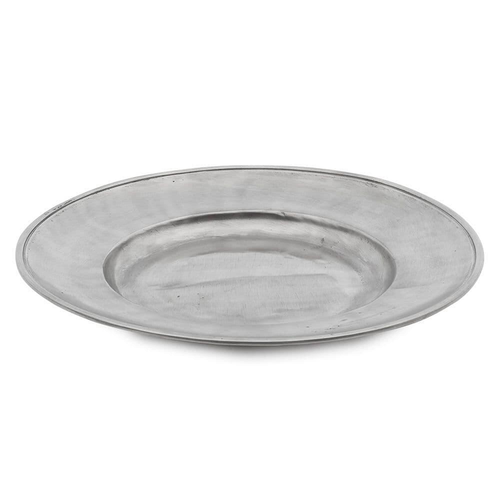 Bavarian porcelain broad rim charger plate, 14.5 inches, decorative design for entertaining, by My Store.