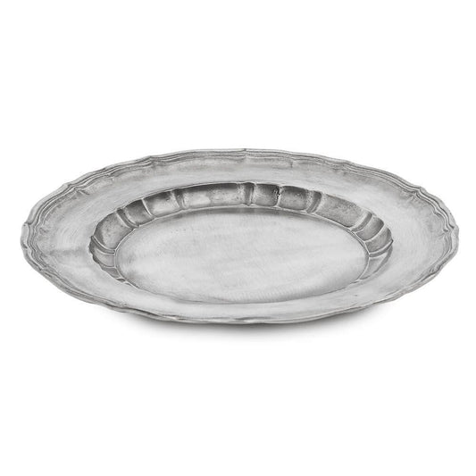 Bavarian double scalloped 9.5-inch decorative plate by My Store, featuring intricate artisan design and vibrant colors.