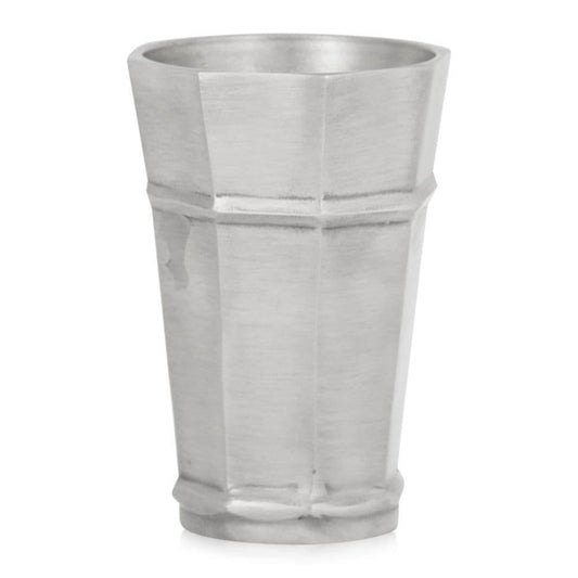 Artisanal Bavarian octagonal becher tankard in blue and white ceramic by My Store