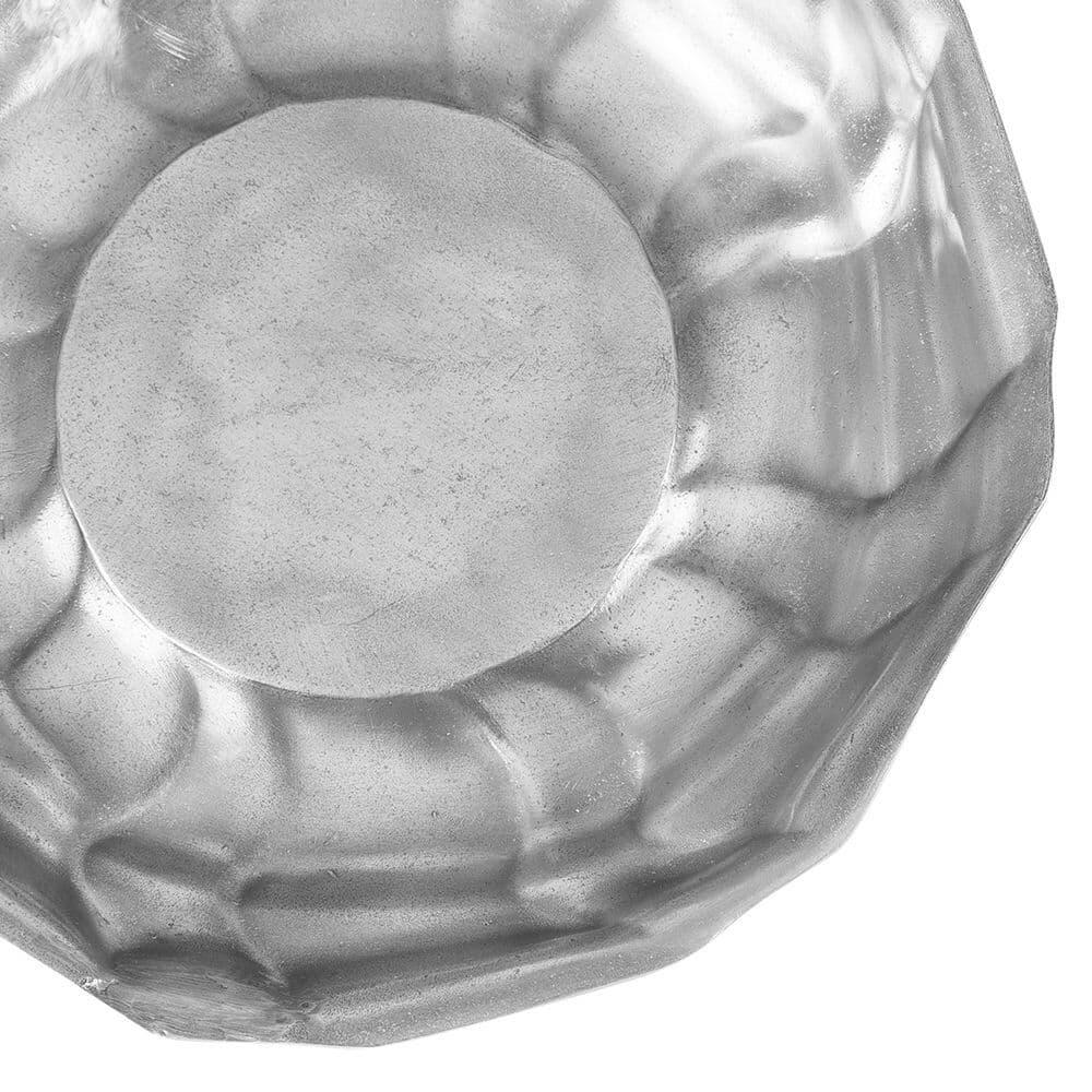 Bavarian scalloped 8-inch bowl in white ceramic, ideal for decorative serving and entertaining.