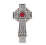 Celtic cross letter opener with stone detail, boxed gift from My Store, ideal for desk accessories.