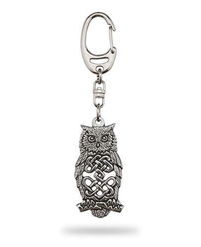 Porte-clés Hibou Celtique