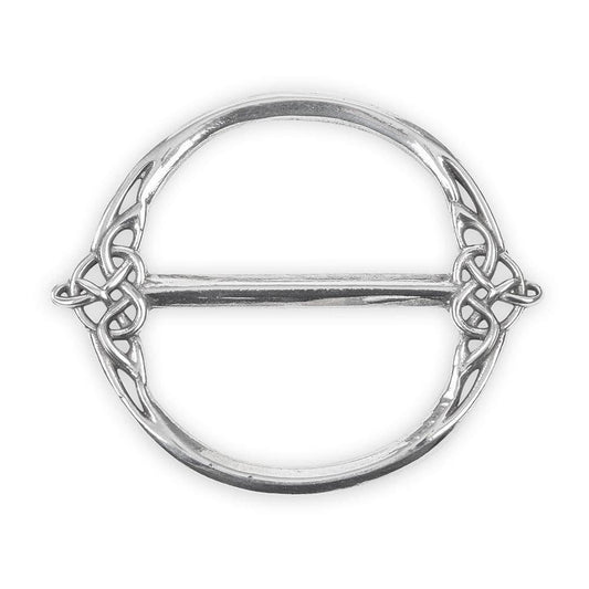 Pewter Celtic scarf ring featuring intricate knotwork design by My Store