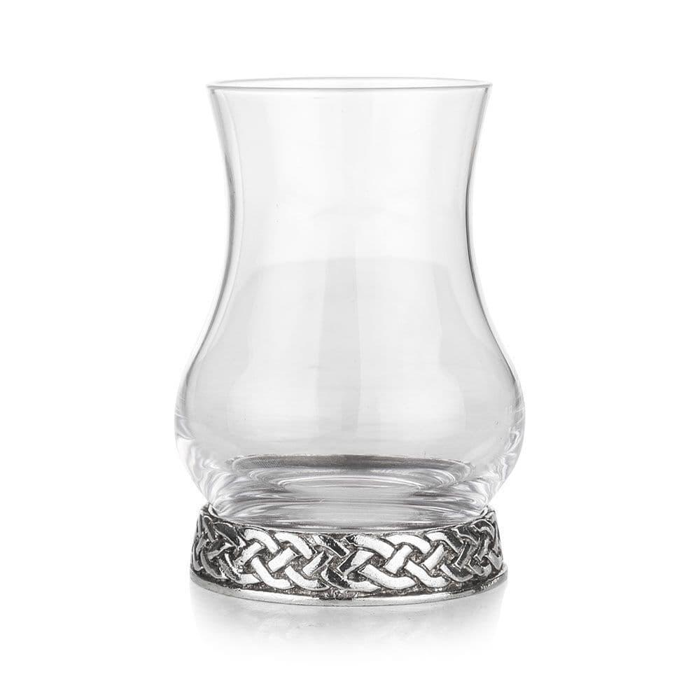 Crystal Celtic whisky tasting glass with intricate design by My Store