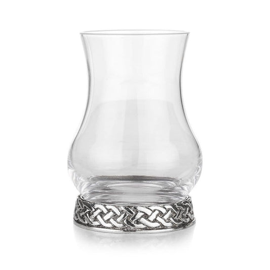 Crystal Celtic whisky tasting glass with intricate design by My Store