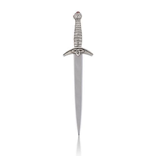 Elegant Excalibur letter opener in polished brass, a stylish desk accessory from My Store for executive gifting.