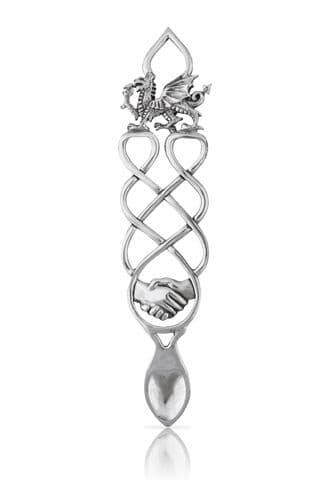 6-inch artisan lovespoon with hand holding design, perfect friendship gift by My Store