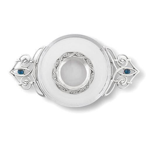 Quaich en Verre Bleu Celtique