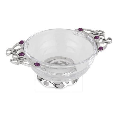 Glas Lila Keltischer Quaich