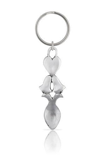 Heart and Bells Lovespoon Keyring