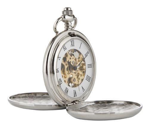 Highland Piper mechanical pocket watch with Celtic design by My Store, featuring intricate artisan craftsmanship.