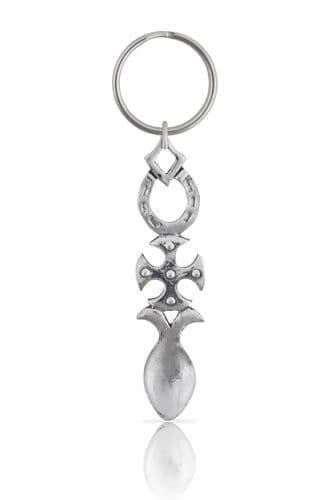 Horseshoe and Cross Lovespoon Keyring