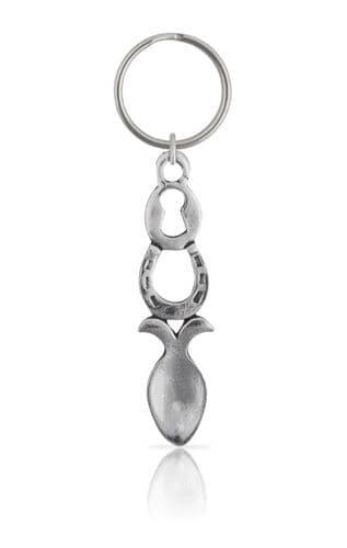 Lock and Horseshoe Lovespoon Keyring