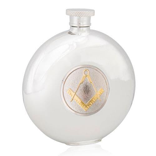 Masonic Two Tone Round Flask