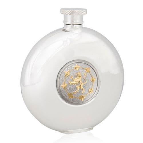Flasque Ronde Bicolore Lion Rampant