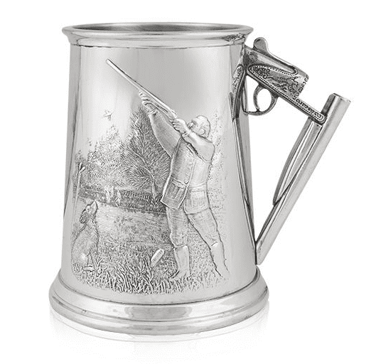 Chope de tir avec poignée en forme de pistolet