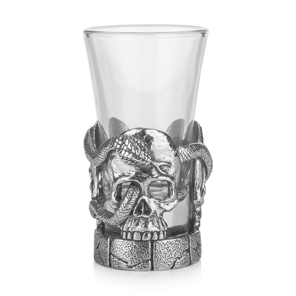 Porte-verre à shot en forme de crâne