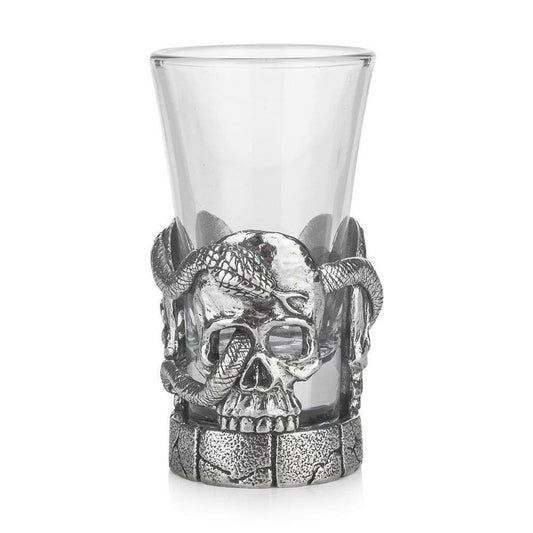Porte-verre à shot en forme de crâne