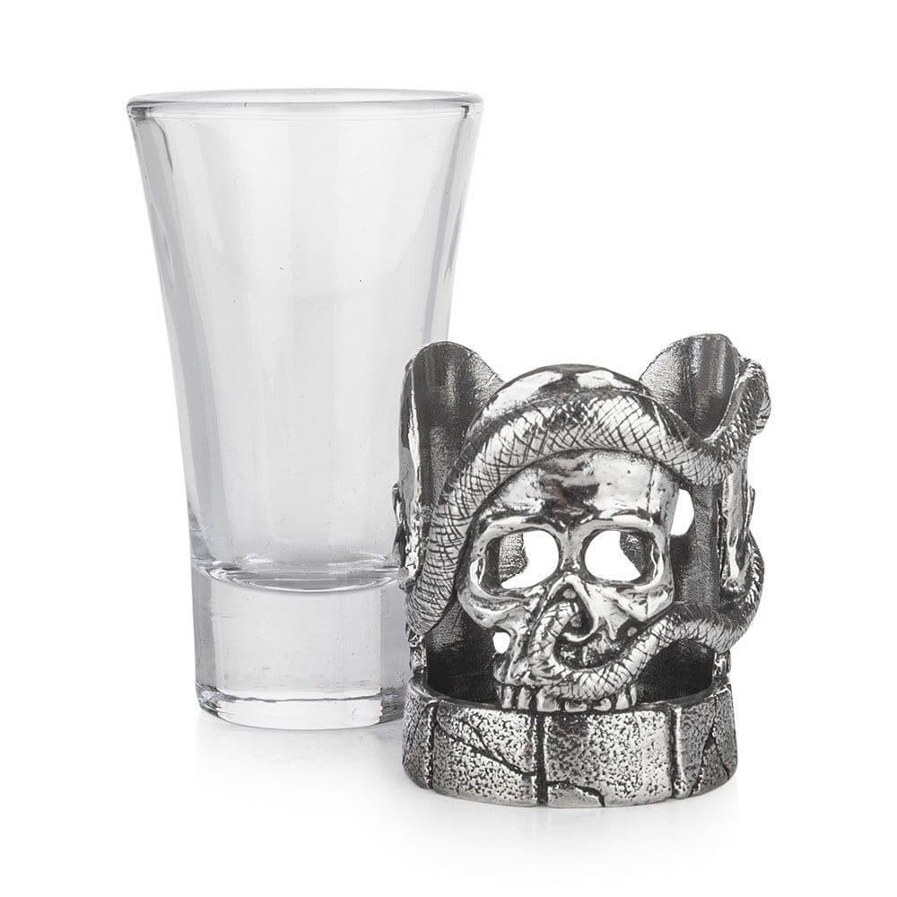 Porte-verre à shot en forme de crâne