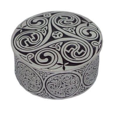 Triple Swirl Round Box