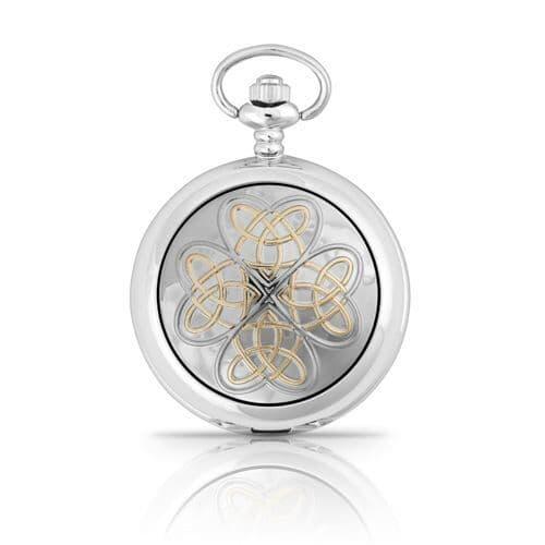 Zweifarbige Liebes-Knoten Taschenuhr