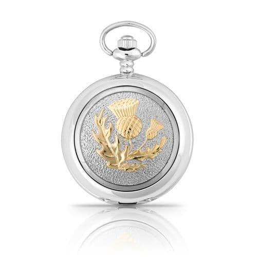 Montre de Poche Mécanique Écossaise à Deux Tons